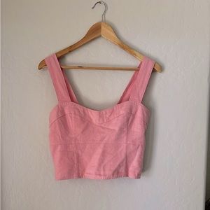 Pink crop top